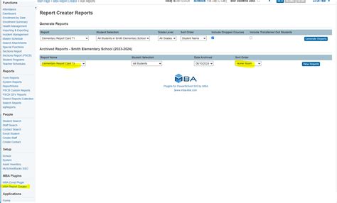 Help Desk Ticketing | PowerSchool Admin:Print Archived Report Cards