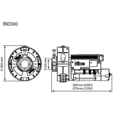 Nice Rondo 2040 Santral Kepenk Motoru - Poledoor