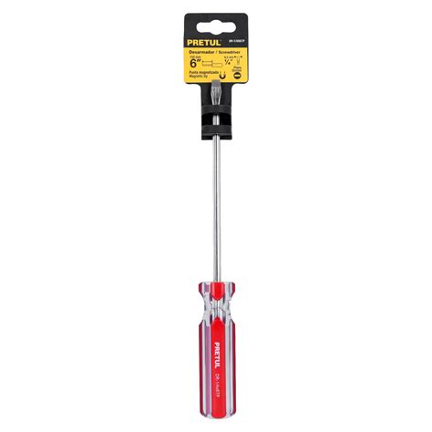 Desarmador plano 1/4 x 6 mango de PVC, Pretul - Truper - Grupo Ferre-Max