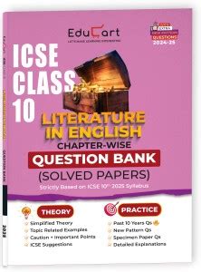 Educart ICSE Class 10 Question Bank 2025 English Literature Chapter ...
