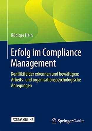 Buy Erfolg im Compliance Management: Konfliktfelder erkennen und ...