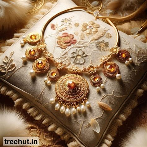 Thread Necklace, Gold Necklace Design Ideas, Gold Jewelry Design Ideas