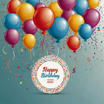 Happy birthday text in vertices color background with empty circle ...