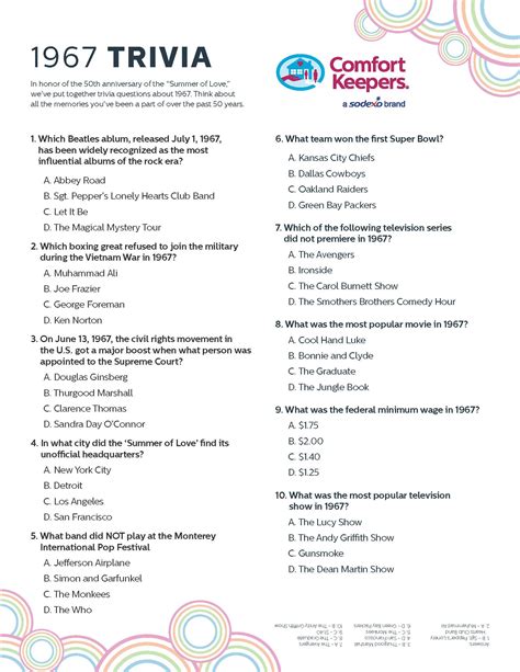 Trivia For Seniors With Answers Printable - Printable Yearly Calendar