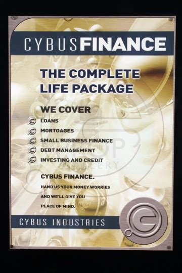 The Prop Gallery | Large Cybus Finance poster - Rise of the Cybermen ...