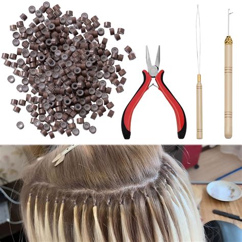 Nano Beads Hair Extensions Kit,1PCS Hair Extension Tools for Kit,Hair ...
