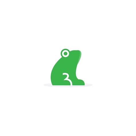 Frosch-Logo-Vorlagenvektor | Premium Vektor