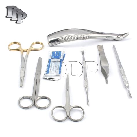 Buy DDP Veterinary Dental Extraction Instruments KIT Forceps Scalpel ...