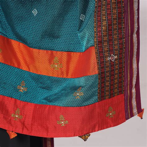 Negi Kasuti Hand Embroidery Khun Cotton Dupatta – iTokri आई.टोकरी