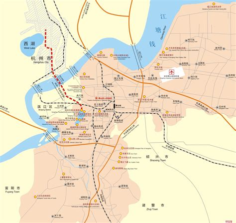 杭州市地图全图可放大展示_地图分享