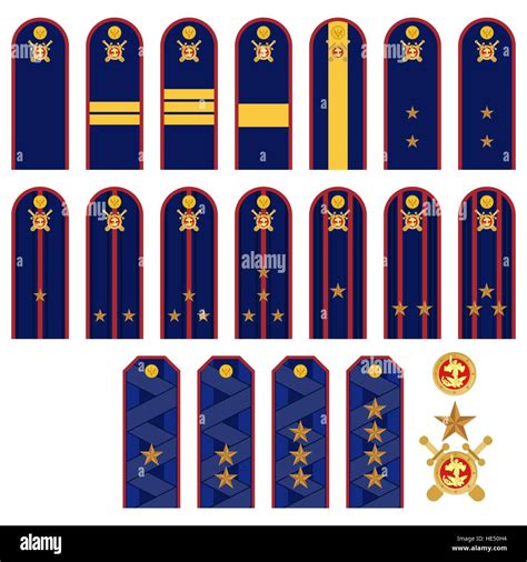 Insignia police officers in Russia. The illustration on a white Stock ...