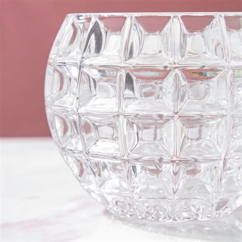 Ornate Crystal Glass Flower Vase Small Online - Premium Vase | Nestasia