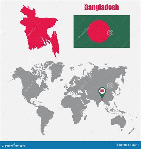 Bangladesh world map