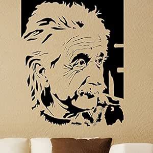 Divine Studio Albert einstein Wall Stickers for Living Room Leaves ...