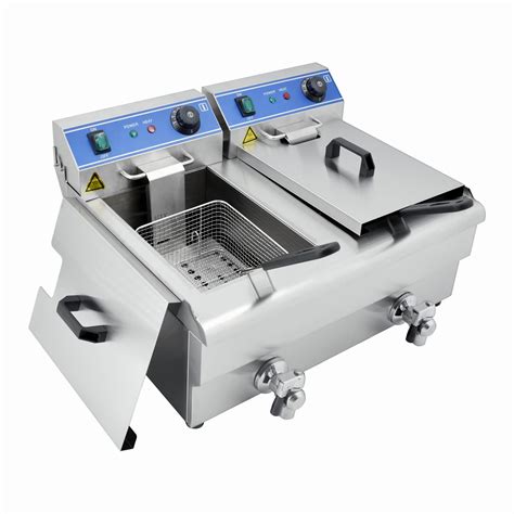 Buy Commercial Deep Fryer,12L Dual Tank Electric Fryer, 3000W x2 ...