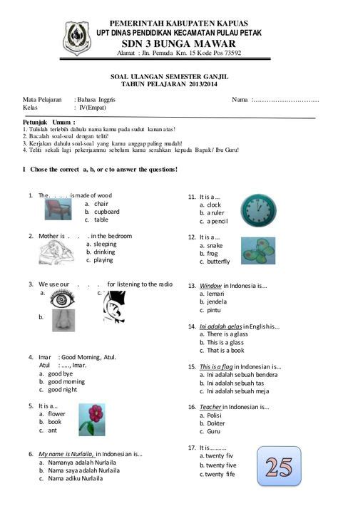 bahasa inggris alamat saya di