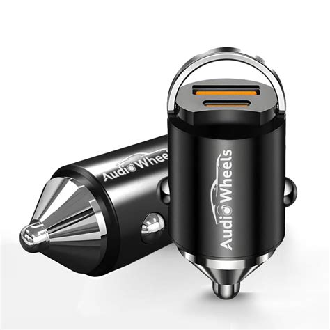 Audio Wheels 130W Dual USB Car Charger – 100W Power Delivery & 30W Fast ...