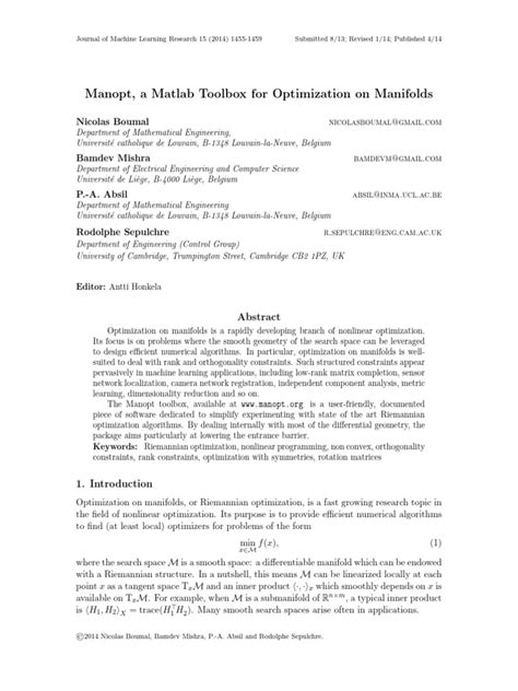 Image result for Manopt Library Python