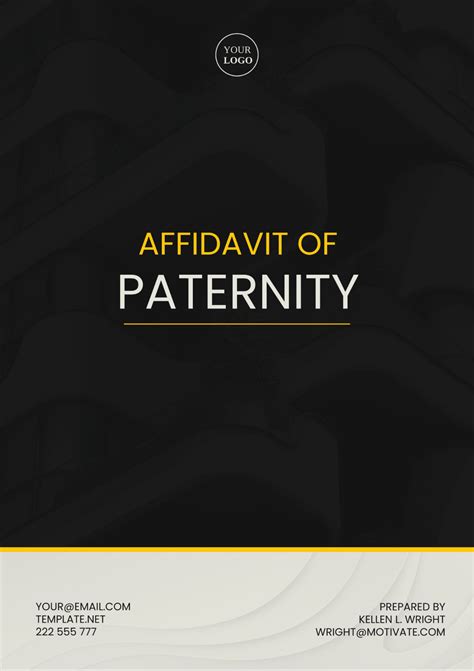Free Kentucky Affidavit of Paternity Template to Edit Online