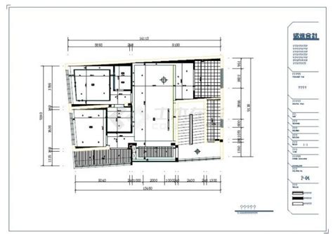 126平方米三室两厅住宅装修设计cad施工图纸_三居室_土木在线