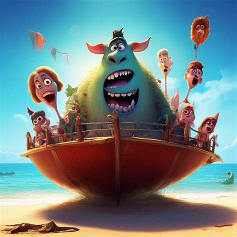 "Monsters on vacation | Катя" — image created in Shedevrum