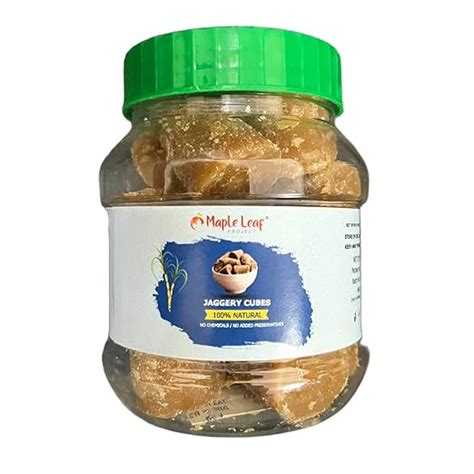 Maple Leaf Project Organic Jaggery cubes 250g Pure Natural desi gud/gur ...