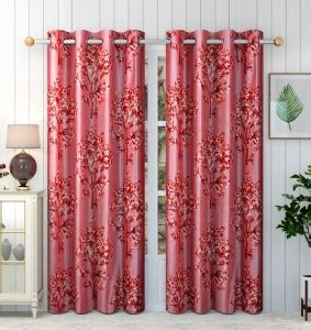 Panipat Textile Hub 213 cm (7 ft) Polyester Semi Transparent Door ...