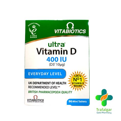 ULTRA VITAMIN D 400 IU TAB 96’S – Trafalgar Gate Pharma