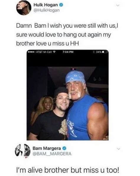 The Hulk Hogan Bam Margera Tweet | blob blob