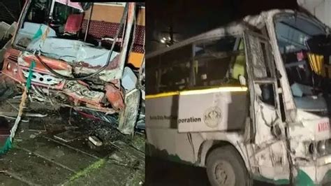 12 injured in KSRTC bus-lorry collision in Thrissur, driver in serious ...