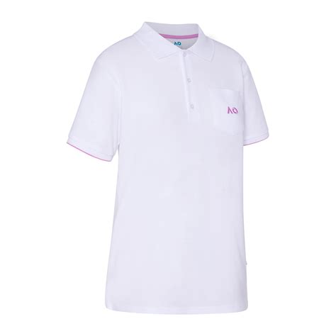 Shop Women's White Polo Pocket AO Logo – AO Official Store
