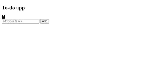 Sample to Do List JavaScript 的图像结果