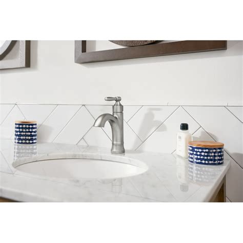Moen Halle Spot Resist Brushed Nickel Single Hole 1-Handle WaterSense ...