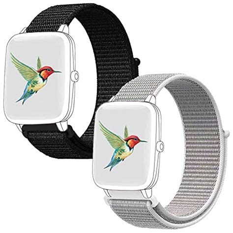 2 Pack Nylon Bands Compatible with ID205L Veryfitpro Smart Watch and ...