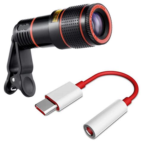 Sanhawk 8X Zoom Mobile Phone Telescope Clip Optical Zooming Magnifier ...