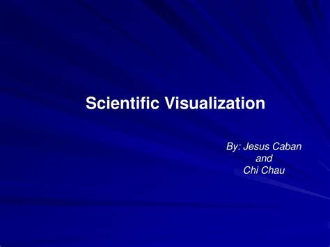 Scientific Visualization Vs. Information Visualizations Example 的图像结果