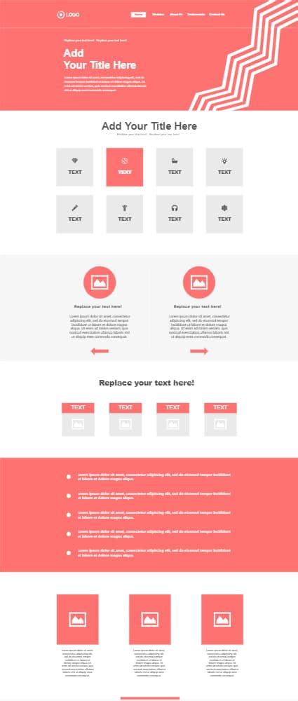 Website Wireframe Templates | EdrawMax Free Editable