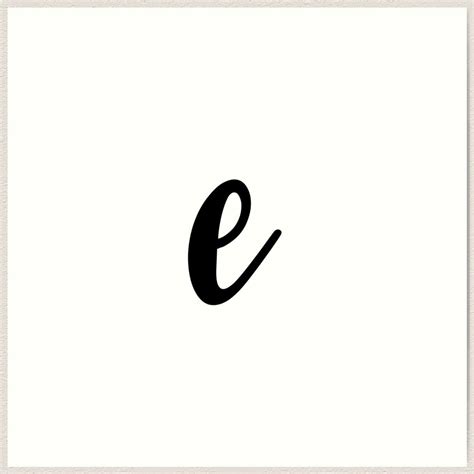 "Cursive Letter E" Art Print for Sale by coolcar136 | Cursive small ...