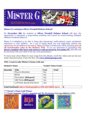 Fillable Online op97 Advanced Order Form for MIster G CDS - op97 Fax ...