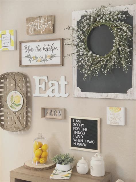 Modern Farmhouse Kitchen Wall Decor at Albertha Janes blog