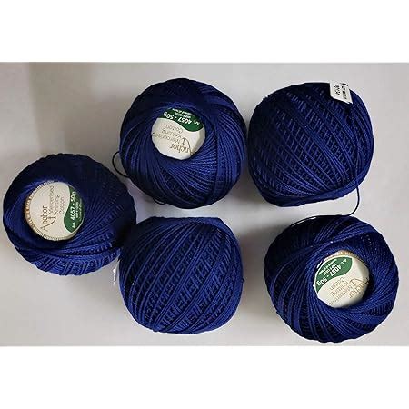 Anchor Mercerised Knitting Cotton Fast Colour-Dark Blue 4057 -0134 ...