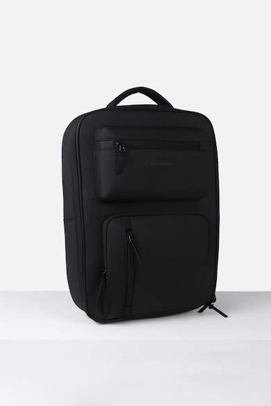 Buy Men Black Solid Casual Backpack Online - 39832463 | Van Heusen