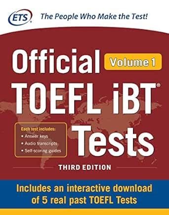 Official TOEFL iBT Tests Volume 1, Third Edition eBook : Educational ...