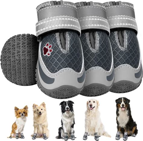 Amazon.com : Lukovee Dog Shoes for Large Small Medium Dogs, Breathable ...