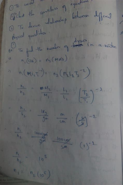 Convert 1 dyne into newton using dimensional analysis - Brainly.in