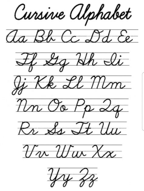 Cursive Alphabet In Spanish | AlphabetWorksheetsFree.com