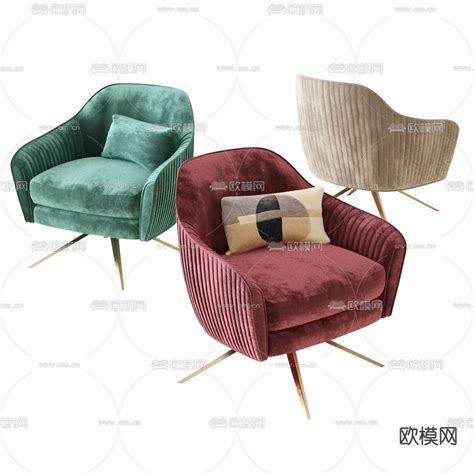 简摩 现代舒适绒布高级设计师创意个性靠背大众休闲椅_设计素材库免费下载-美间设计