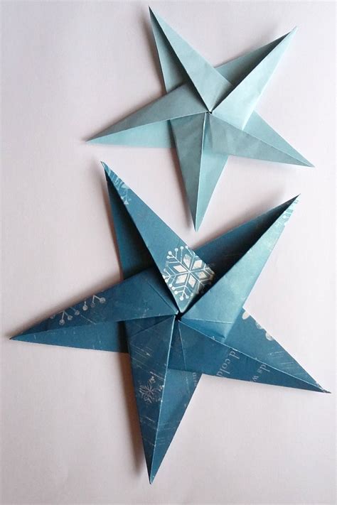 Folded Paper Stars Template