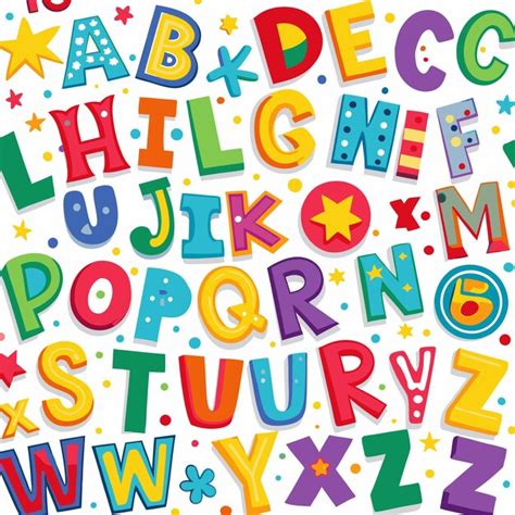 Letra colorida rabiscada | vetor Premium gerado com IA