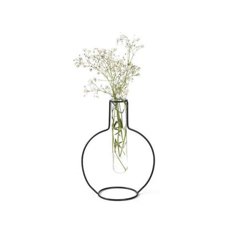 Balvi Silhouette Round Tube Vase Small - Black | Modern Quests